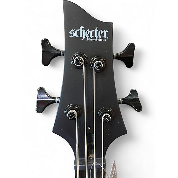 Used Schecter Guitar Research STILETTO STEALTH 4 BLACK Electric Bass Guitar