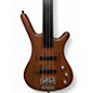 Used Warwick Pro Series Standard Corvette 4 String Fretless NATURAL BUBINGA Electric Bass Guitar