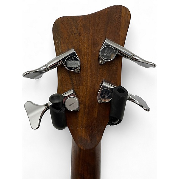Used Warwick Pro Series Standard Corvette 4 String Fretless NATURAL BUBINGA Electric Bass Guitar