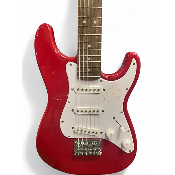 Used Squier Mini Affinity Stratocaster Flat Red Electric Guitar