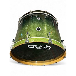 Used CRUSH 4 Piece E3 Sublime Green Sparkle Fade Drum Kit
