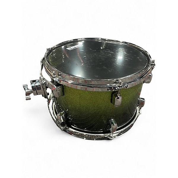 Used CRUSH 4 Piece E3 Sublime Green Sparkle Fade Drum Kit