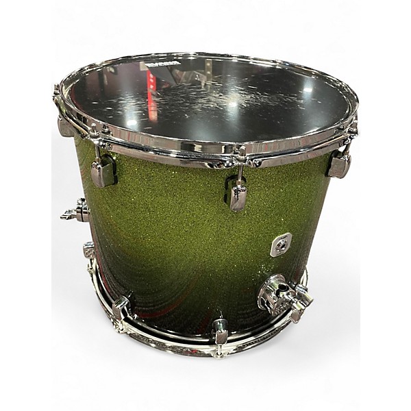 Used CRUSH 4 Piece E3 Sublime Green Sparkle Fade Drum Kit