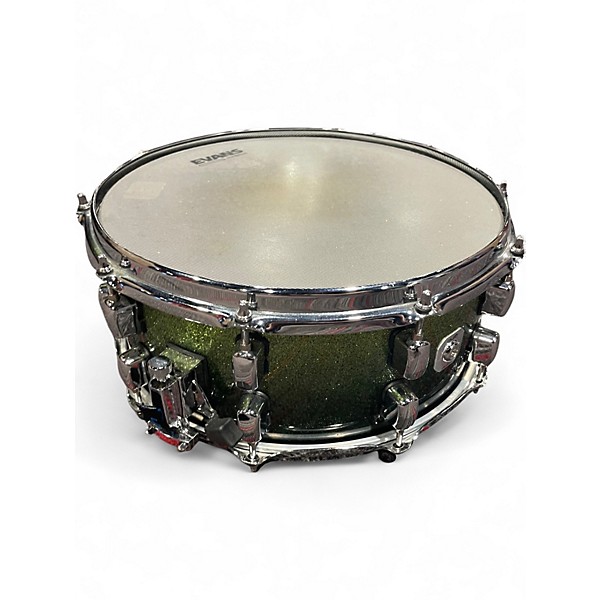 Used CRUSH 4 Piece E3 Sublime Green Sparkle Fade Drum Kit