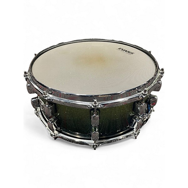 Used CRUSH 4 Piece E3 Sublime Green Sparkle Fade Drum Kit