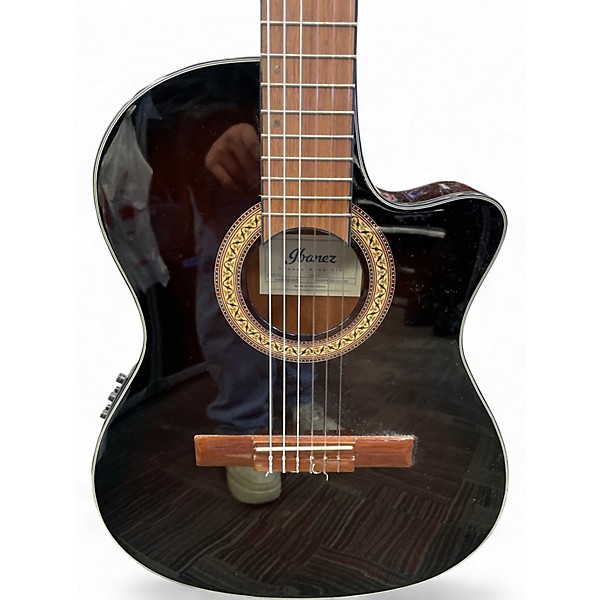 Used Ibanez GA35TCE Brown sunburst Classical Acoustic Electric Guitar
