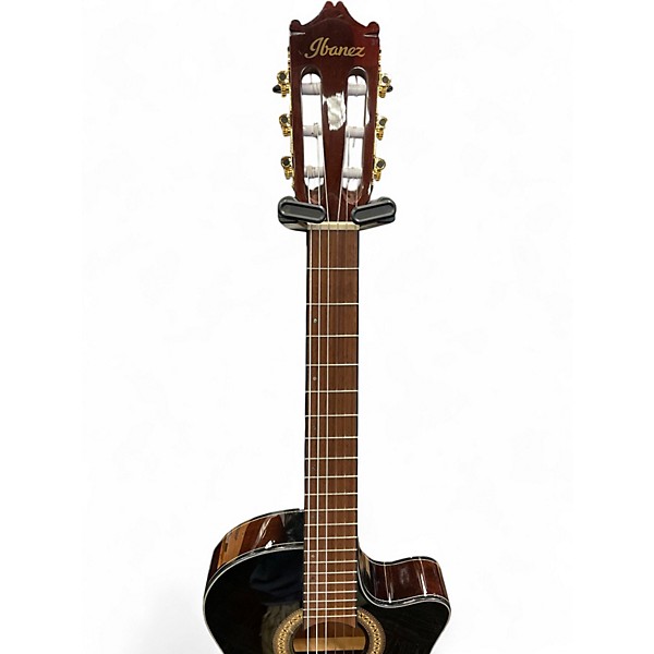 Used Ibanez GA35TCE Brown sunburst Classical Acoustic Electric Guitar