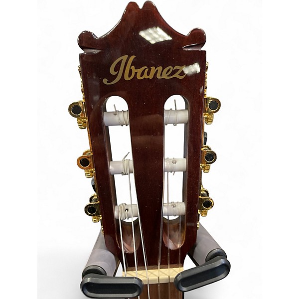 Used Ibanez GA35TCE Brown sunburst Classical Acoustic Electric Guitar