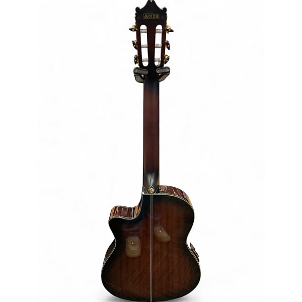 Used Ibanez GA35TCE Brown sunburst Classical Acoustic Electric Guitar