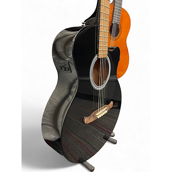 Used Fender FA135CE Concert Black Acoustic Electric Guitar