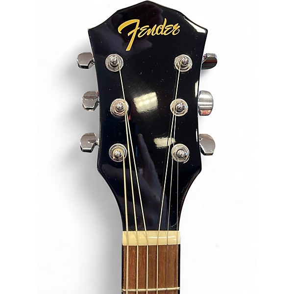 Used Fender FA135CE Concert Black Acoustic Electric Guitar