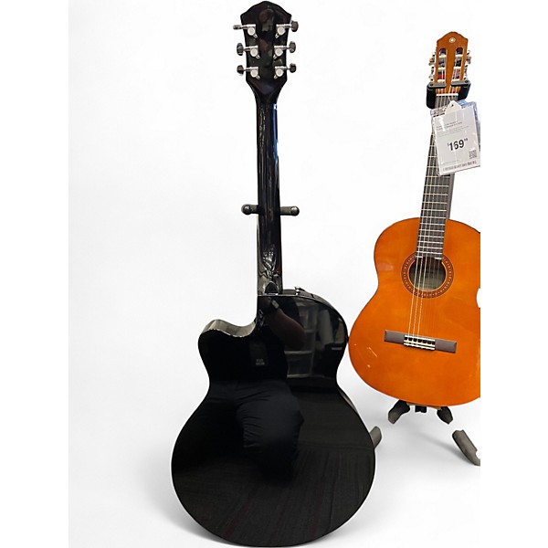 Used Fender FA135CE Concert Black Acoustic Electric Guitar