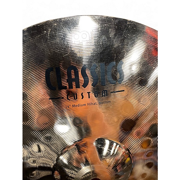 Used MEINL 14in Classic Custom Medium Hi Hat Bottom Cymbal