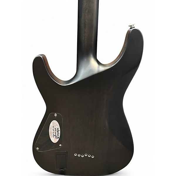Used 2022 Schecter Guitar Research C1 Platinum GREY/BLACK Solid Body Electric Guitar