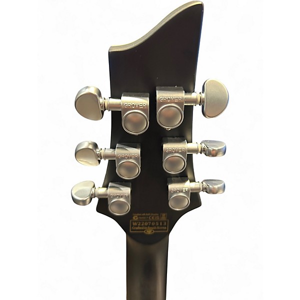 Used 2022 Schecter Guitar Research C1 Platinum GREY/BLACK Solid Body Electric Guitar