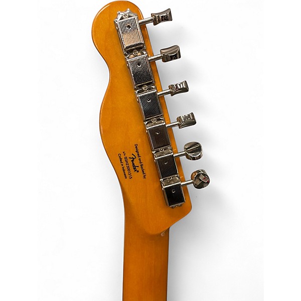 Used Squier Telecaster Custom 2 Tone Sunburst Solid Body Electric Guitar