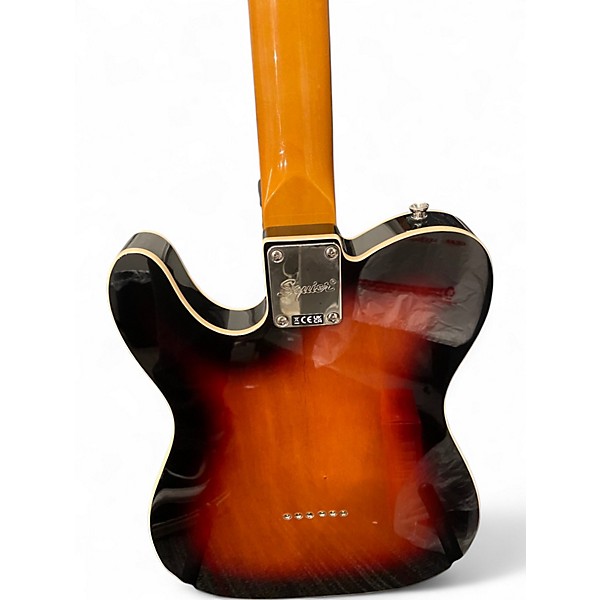 Used Squier Telecaster Custom 2 Tone Sunburst Solid Body Electric Guitar