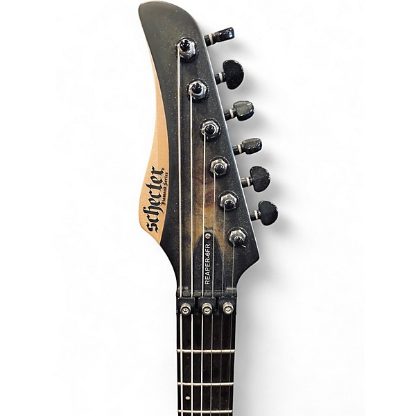 Used Schecter Guitar Research REAPER-6FR CHARCOAL BURST  Solid Body Electric Guitar