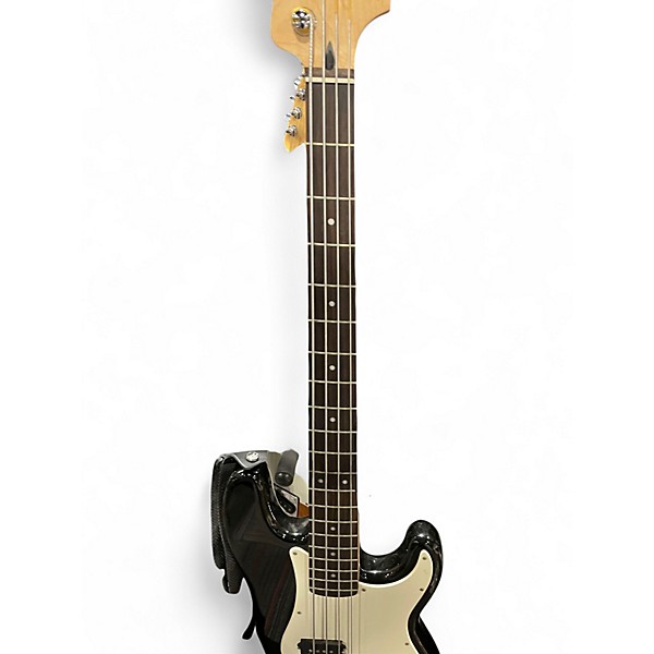 Used Squier Precision Bass Black Electric Bass Guitar