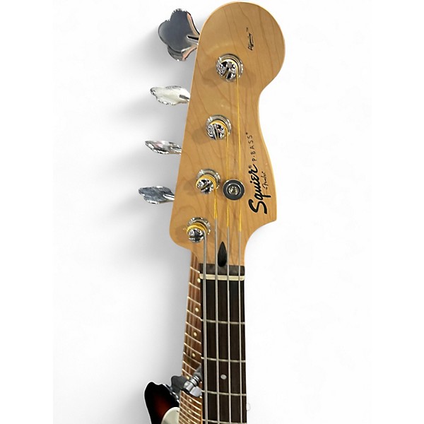 Used Squier Precision Bass Black Electric Bass Guitar