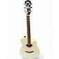 Used Yamaha APX600 Trans White Acoustic Electric Guitar thumbnail