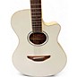 Used Yamaha APX600 Trans White Acoustic Electric Guitar