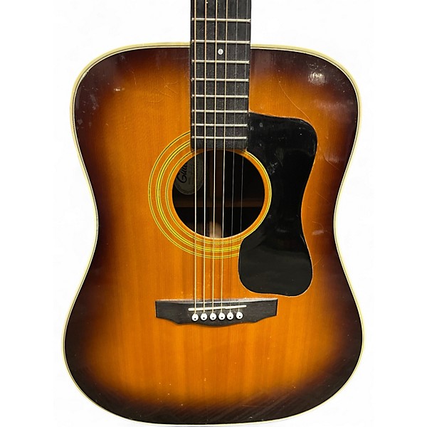 Vintage 1979 Guild D 50 SB 2 Color Sunburst Acoustic Guitar