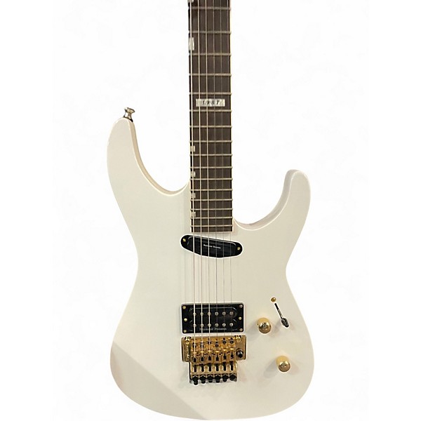 Used Ltd MIRAGE DELUXE 1987 WHITE Solid Body Electric Guitar