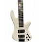 Used Schecter Guitar Research C4 4 String WHITE Electric Bass Guitar