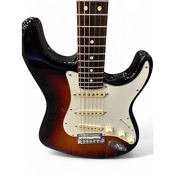 Used Fender American Standard Stratocaster 2 Tone Sunburst Solid Body Electric Guitar