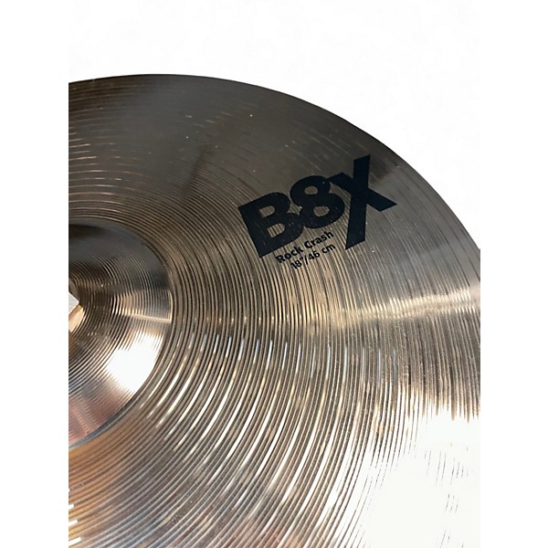 Used SABIAN 18in B8X ROCK CRASH Cymbal