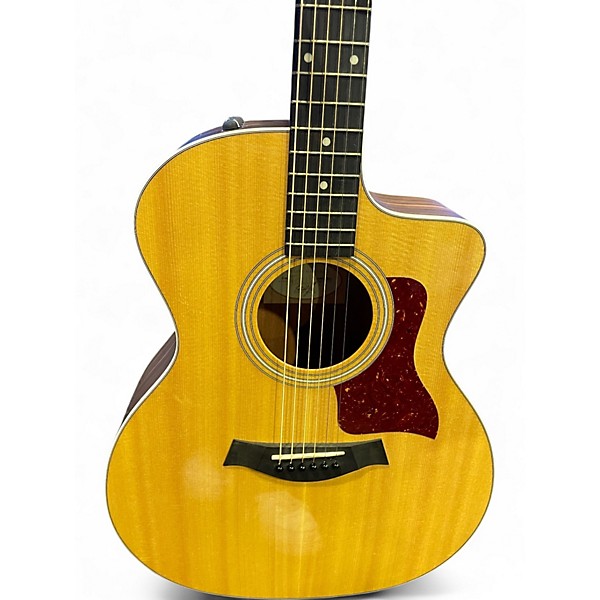 Used Taylor 214CE Natural Acoustic Electric Guitar