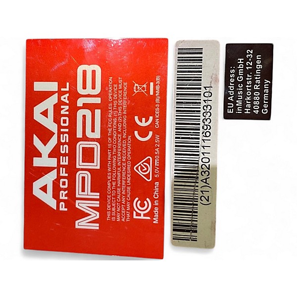 Used Akai Professional MPD218 MIDI Controller