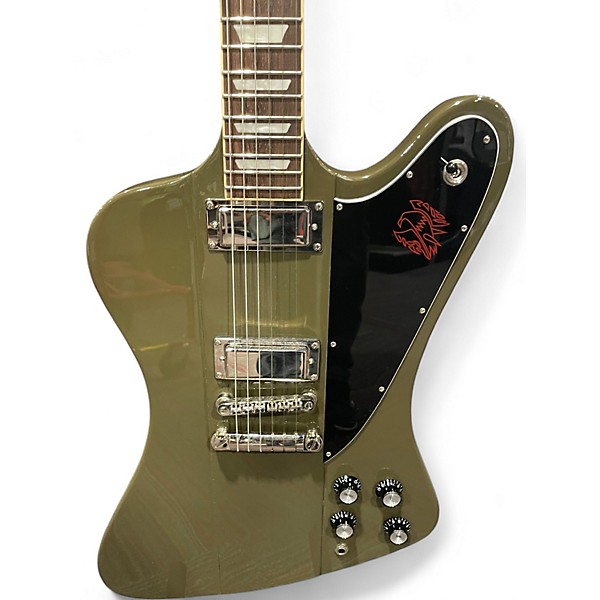 Used Epiphone Firebird Studio Royal Olive Solid Body Electric Guitar