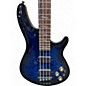 Used Schecter Guitar Research Diamond Passive Custom Active Blue Burst Electric Bass Guitar