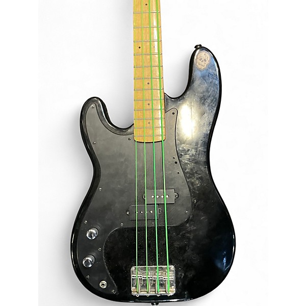 Used Samick LEFT HAND ARTIST 4 BASS Black Electric Bass Guitar