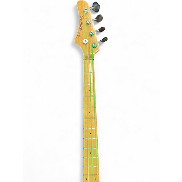 Used Samick LEFT HAND ARTIST 4 BASS Black Electric Bass Guitar