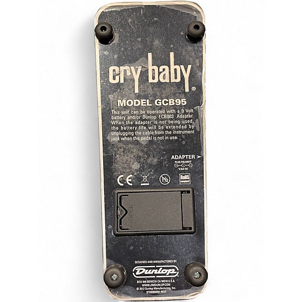 Used Dunlop GCB95 Original Crybaby Wah Effect Pedal