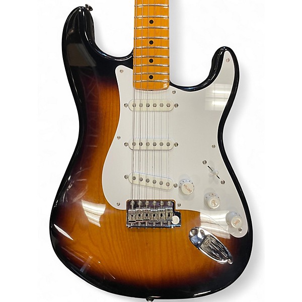 Used Fender 70TH ANNIVERSARY AMERICAN VINTAG II 54 STRATCASTER 2 Tone Sunburst Solid Body Electric Guitar