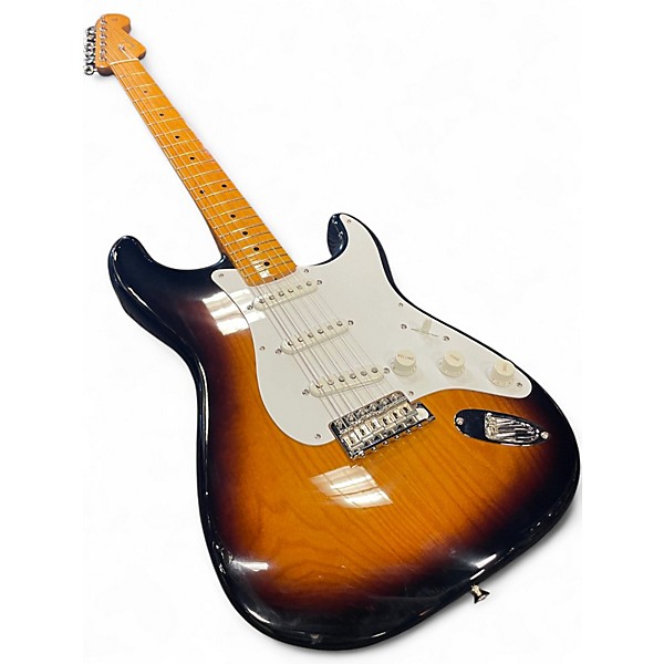 Used Fender 70TH ANNIVERSARY AMERICAN VINTAG II 54 STRATCASTER 2 Tone Sunburst Solid Body Electric Guitar