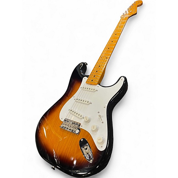 Used Fender 70TH ANNIVERSARY AMERICAN VINTAG II 54 STRATCASTER 2 Tone Sunburst Solid Body Electric Guitar