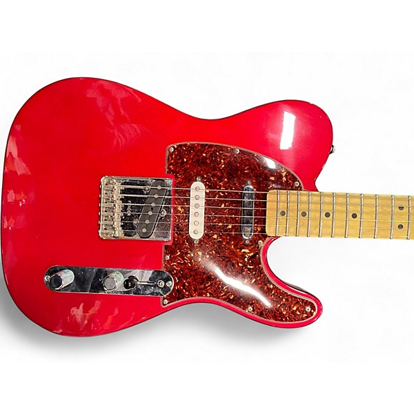 Used Fender Deluxe Nashville Power Telecaster Red Solid Body Electric Guitar