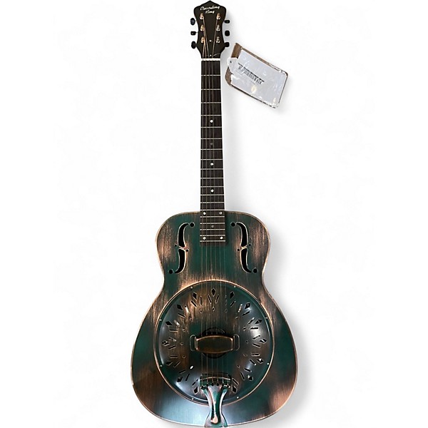 Used Recording King RM-997 Swamp Green Resonator Guitar