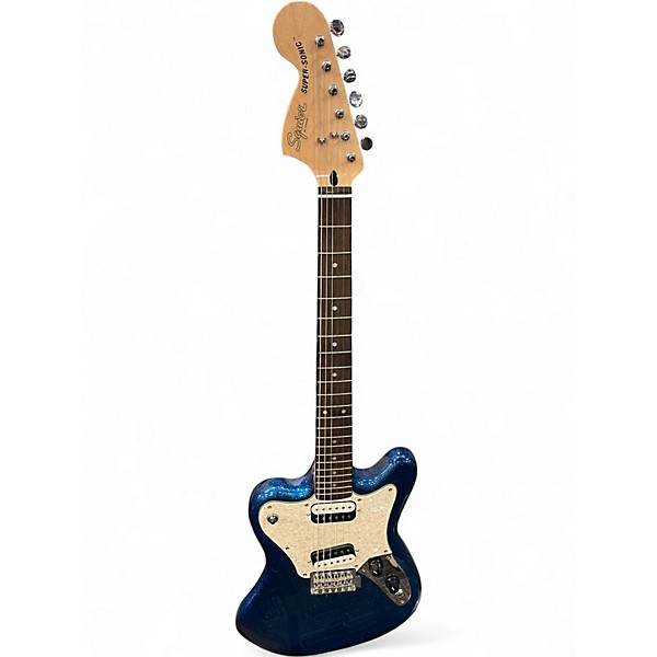 Used Squier PAWN SHOP SUPER SONIC BLUE SPARKLE Solid Body Electric Guitar