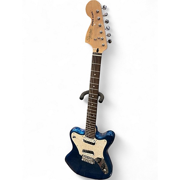Used Squier PAWN SHOP SUPER SONIC BLUE SPARKLE Solid Body Electric Guitar
