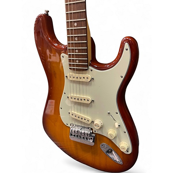 Used Fender American Deluxe Stratocaster Honey Burst Solid Body Electric Guitar