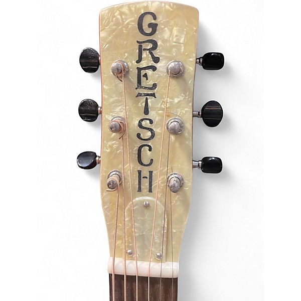 Used Gretsch Guitars G9201 Honeydipper Metal Round Neck Metallic Silver Resonator Guitar