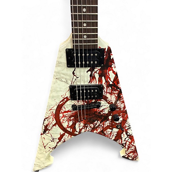 Used Dean Michael Amott Tyrant Splatter Graphic Solid Body Electric Guitar