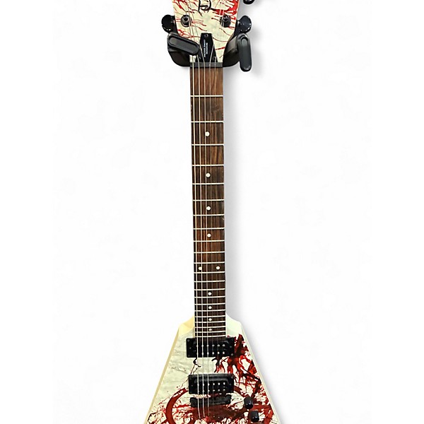 Used Dean Michael Amott Tyrant Splatter Graphic Solid Body Electric Guitar