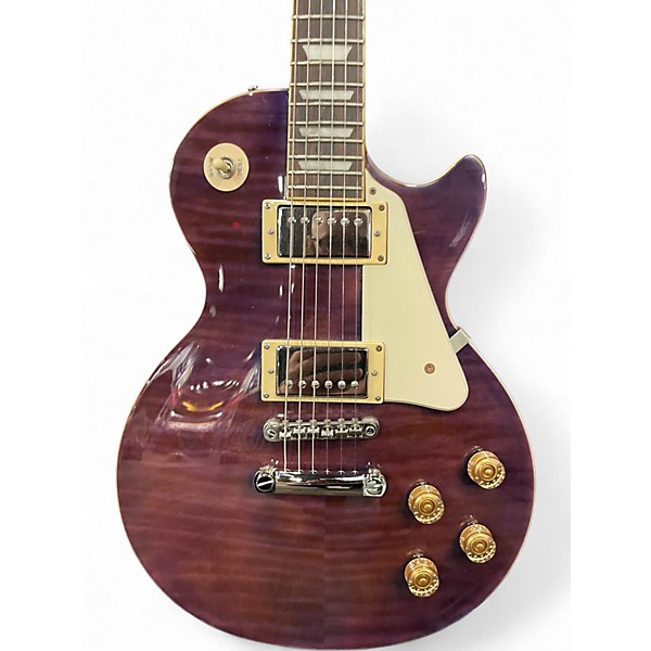 Used Epiphone les paul 1960 tribute plus Trans Purple Solid Body Electric Guitar